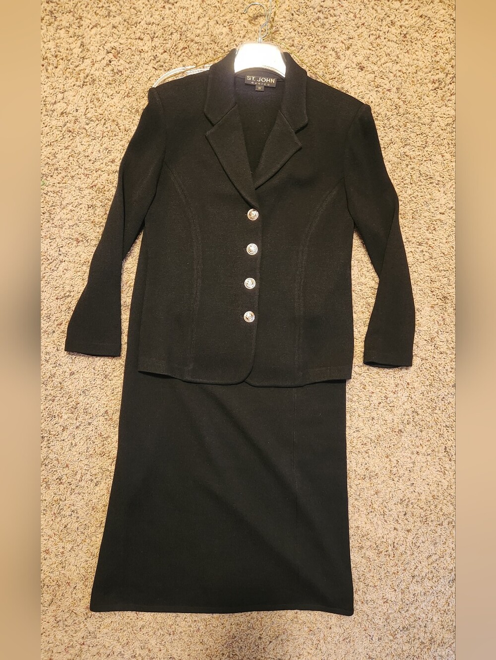 Vintage 3 Pc Evening Set, St. John Jacket, Skirt, And Pants, Size 10